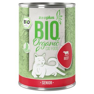 Výhodné balení zooplus Bio Senior 12 x 400 g - bio hovězí