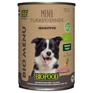 BF Petfood Organic krůtí menu - 6 x 400 g
