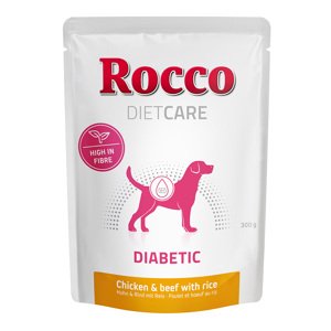 Rocco Diet Care Diabetic kuřecí a hovězí s rýží 300 g - kapsička 6 x 300 g