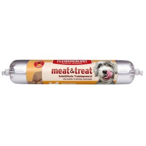 Fleischeslust Meat & trEAT Single Shot salám pro výcvik - Drůbeží 80 g