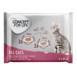 Concept for Life zkušební balení - 4 x 85 g  - All Cats
