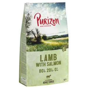 Purizon Adult 80:20:0 jehněčí s lososem - bez obilovin - výhodné balení 2 x 12 kg