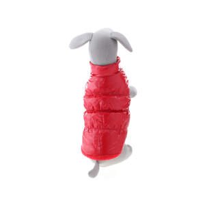 Vsepropejska Warm zimní bunda pro psa s kožichem Barva: Červená, Délka zad (cm): 49, Obvod hrudníku: 60 - 72 cm