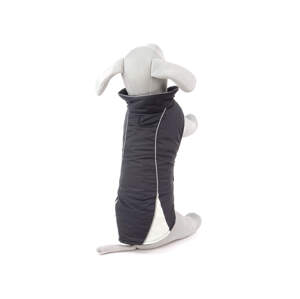 Vsepropejska Kit reflexní zimní bunda pro psa s límcem Barva: Černá, Délka zad (cm): 20, Obvod hrudníku: 30 - 35 cm